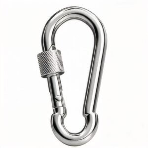 Corrosion Resistant 316 Stainless Steel Carabiner – Screw Lock Hook for Rigging & Lifting