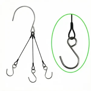 Heavy Duty PVC Wire Rope Hanging System – Steel Cable Hook Suspension Kit