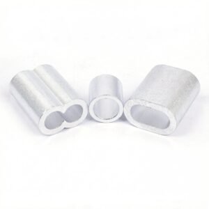 3/8" Oval Aluminum Swage Sleeves Heavy Duty Wire Rope Crimp Ferrule for Cable Fitting