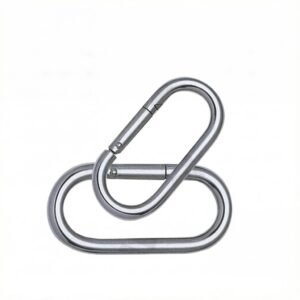 Heavy Duty 304/316 SS Oval Carabiner – Stainless Steel Snap Hook for Keychain Rigging Lifting