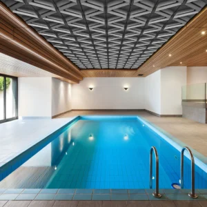 Galvanized T-Bar Compatible 598×598mm Acoustic Ceiling Tiles Easy Access HVAC Wiring Maintenance Panels