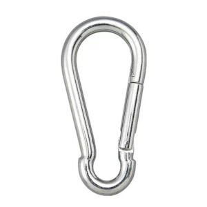 Zinc-Plated Anti-Rust Snap Hook Carabiner 3/8" Heavy Duty Utility Rigging Hook