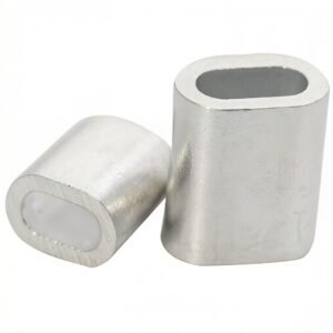 Wire Rope Compression Sleeves Oval Aluminum Ferrules M1-M12 Cable Fastener