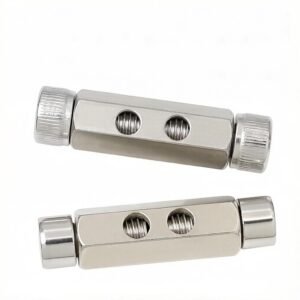 Adjustable Retractable Wire Rope Lock Single & Double Hole Locking Clip for 2mm 3mm Cable