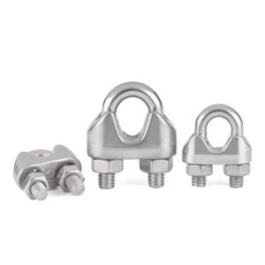 Durable Forged Wire Rope Clamp Stainless Steel Wire Rope Fixing Clip for Construction