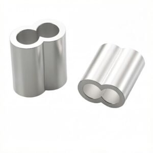Duplex Hourglass Aluminum Sleeve – 8 Shape Double Hole Wire Rope Ferrule Swage Sleeve