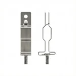 Universal T-Grid Mount Clips No Drill Heavy Duty T Bar Hangers Drop Ceiling Lighting Hardware For Retail Office LED Light Fixtures