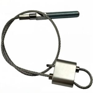 Looping Design Dual Wire Lock Cable HVAC Hanging Kit | Compact Zinc Alloy Suspension Fitting