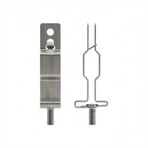Universal T-Grid Mount Clips No Drill Heavy Duty T Bar Hangers Drop Ceiling Lighting Hardware For Retail Office LED Light Fixtures